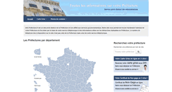 Desktop Screenshot of info-prefecture.fr